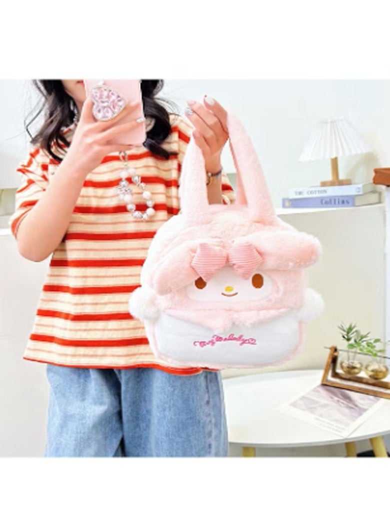 Sanrio Sanrio Melody Shoulder Bag Plush Bag Crossbody Bag Bucket Storage Bag  - Image 2