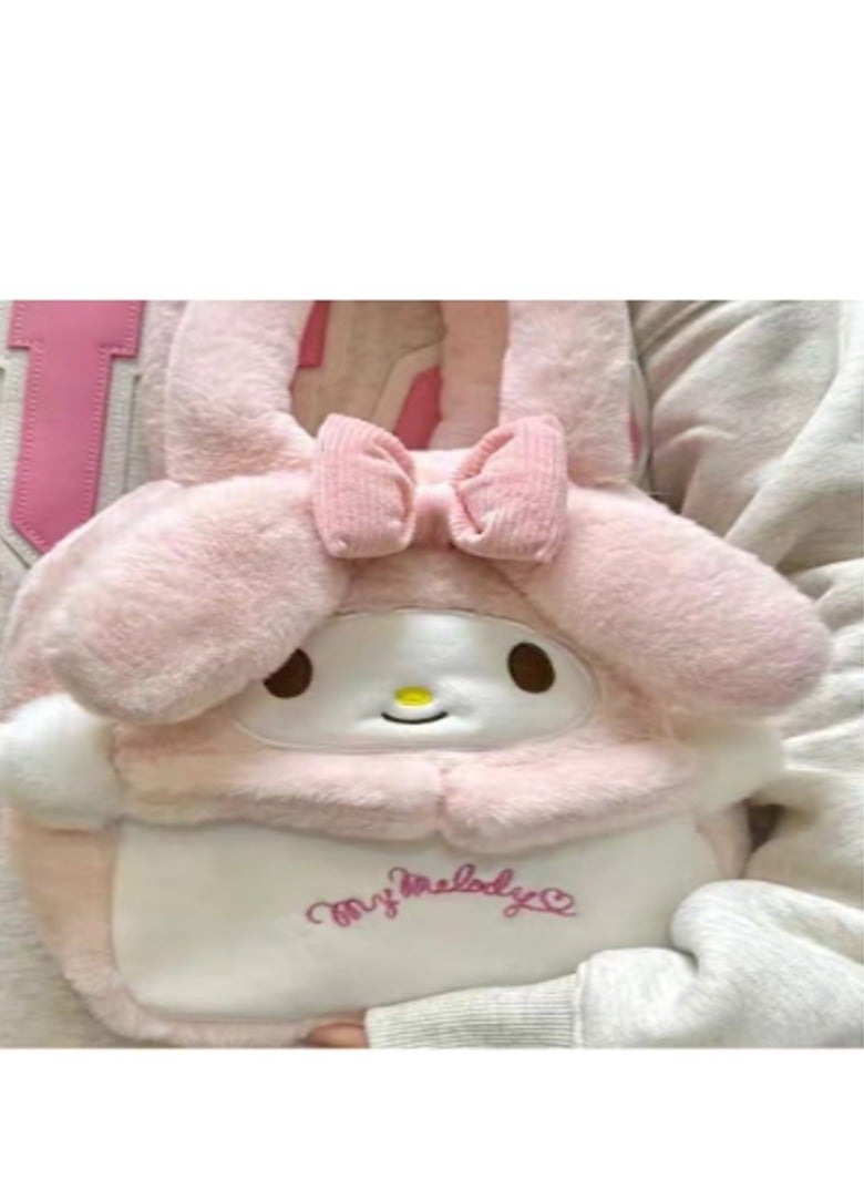 Sanrio Sanrio Melody Shoulder Bag Plush Bag Crossbody Bag Bucket Storage Bag  - Image 4