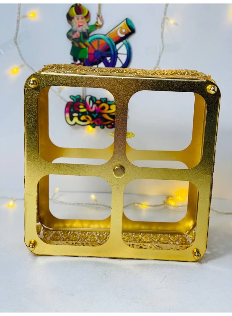 ناما شياله رمضان المربعة 24سم شياله متقسمه تشيل المكسرات و الحلويات في رمضان - Image 1