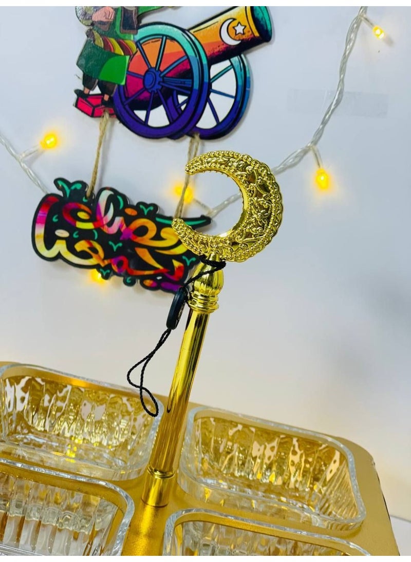 ناما شياله رمضان المربعة 24سم شياله متقسمه تشيل المكسرات و الحلويات في رمضان - Image 4