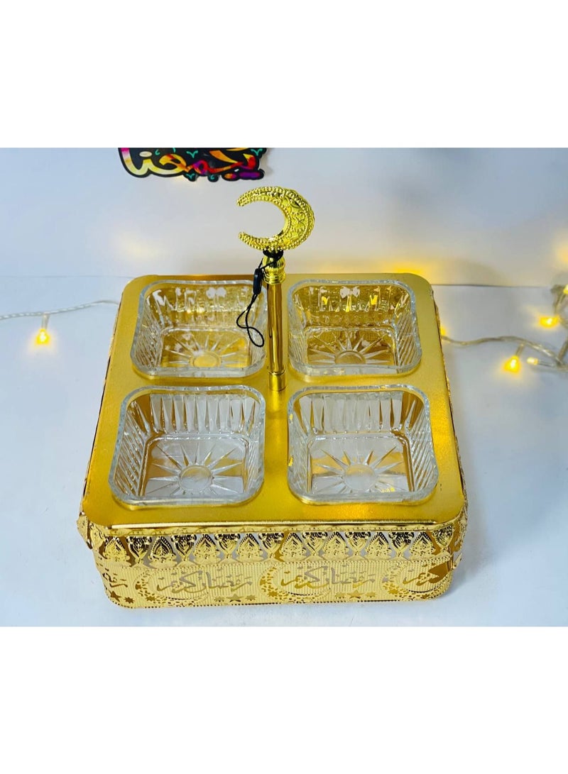 ناما شياله رمضان المربعة 24سم شياله متقسمه تشيل المكسرات و الحلويات في رمضان - Image 2
