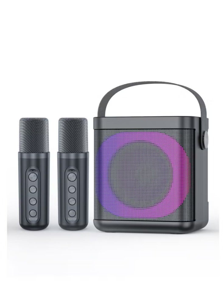 Dreamzon YS-307 Karaoke Bluetooth Speaker Dual Microphone Card Microphone Integrated K Song Bluetooth Subwoofer - Image 1