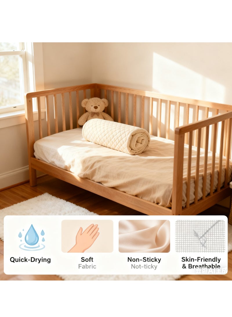 Y&D Cotton Swaddle Blankets for Newborn 1 Pack Breathable Soft Receiving Blanket Large 120 x 120 cm Swaddle Wrap Burping Clothes Baby Cover Blanket Essentials Infant Shower Items Toddler Gift - Image 4