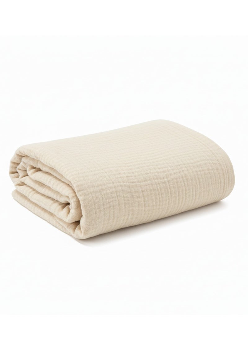 Y&D Cotton Swaddle Blankets for Newborn 1 Pack Breathable Soft Receiving Blanket Large 120 x 120 cm Swaddle Wrap Burping Clothes Baby Cover Blanket Essentials Infant Shower Items Toddler Gift - Image 1