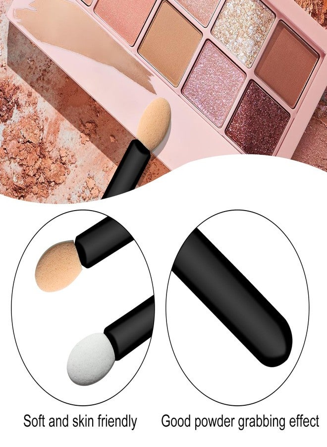 keepsweat Eyeshadow Applicators Sponge Tip,120 Pcs Small Disposable Eye Shadow Applicators Sticks Double Sided 1.57Inch Portable Travel Mini Eye Makeup Brushes Short Eyeshadow Brushs for Makeup,Nail Art - Image 3