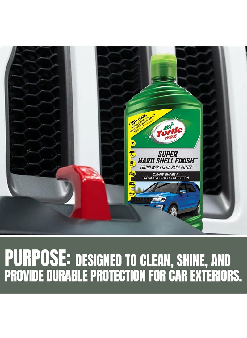 TURTLE Turtle Wax Super Hard Shell Liquid Wax - 18 FL OZ (473 ML) - Ultimate Car Care for Cleaning, Shining, and Durable Protection  - Image 4