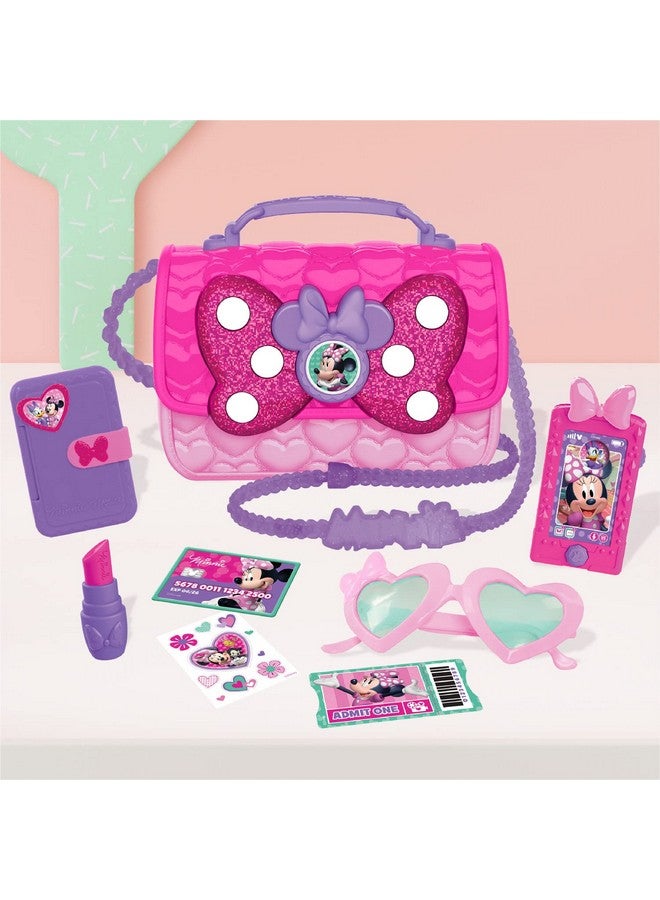 Just Play Disney Junior Minnie Mouse Bowfabulous Bag Set, 7-pieces, Dress Up and Pretend Play, Kids Toys for Ages 3 Up by Just Play - Image 4