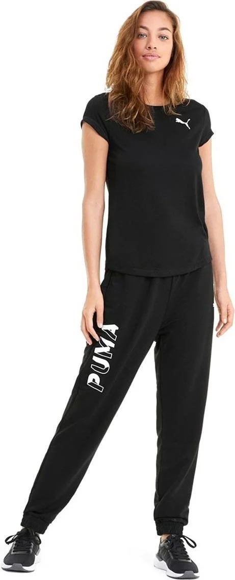 بوما Active Tee Black Black Women's T-Shirt 58685701