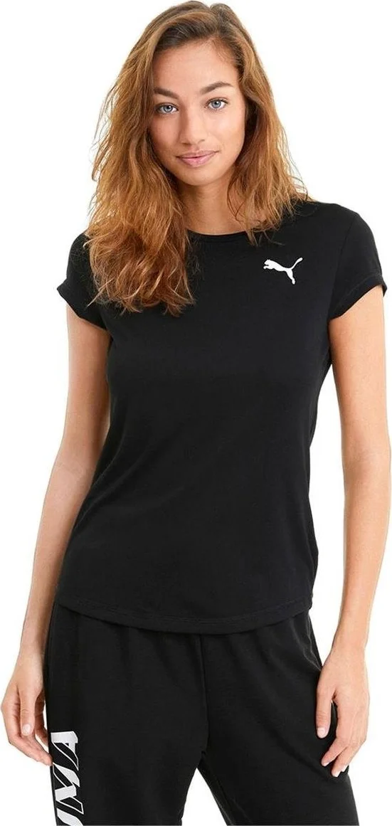 بوما Active Tee Black Black Women's T-Shirt 58685701