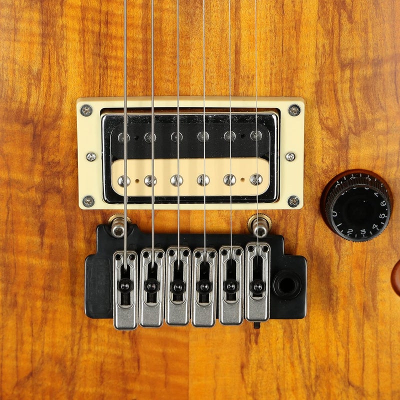 Schecter C-1 Exotic Spalted Maple Electric Guitar - Satin Natural Vintage Burst - Image 3