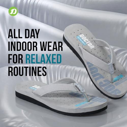 DOCTOR EXTRA SOFT Women's Care Orthopaedic and Diabetic Super Comfort Dr Sliders Flipflops and House Slippers for Women’s and Girl’s Womens-D-21-Grey-3UK - Image 5