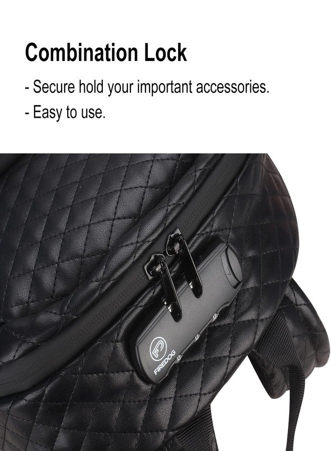 FIREDOG Smell Proof Backpacks with Lock, Smell Proof Bookbag Bag for Men Women Travel (Black) - Image 5