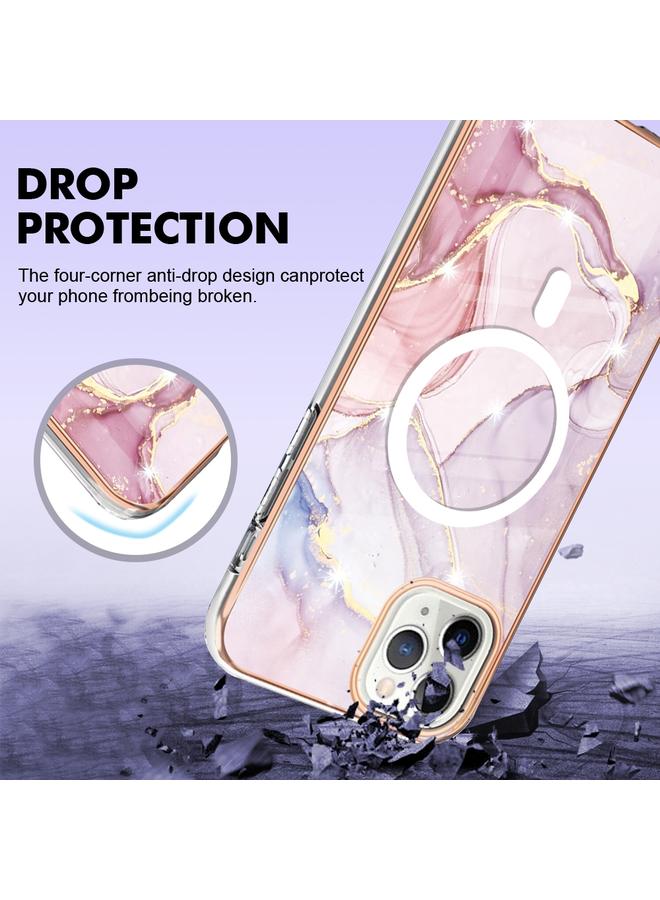 Zaboon Case For iPhone 11 Pro Max Marble Pattern Dual-side IMD Magsafe TPU Phone Case - Image 4