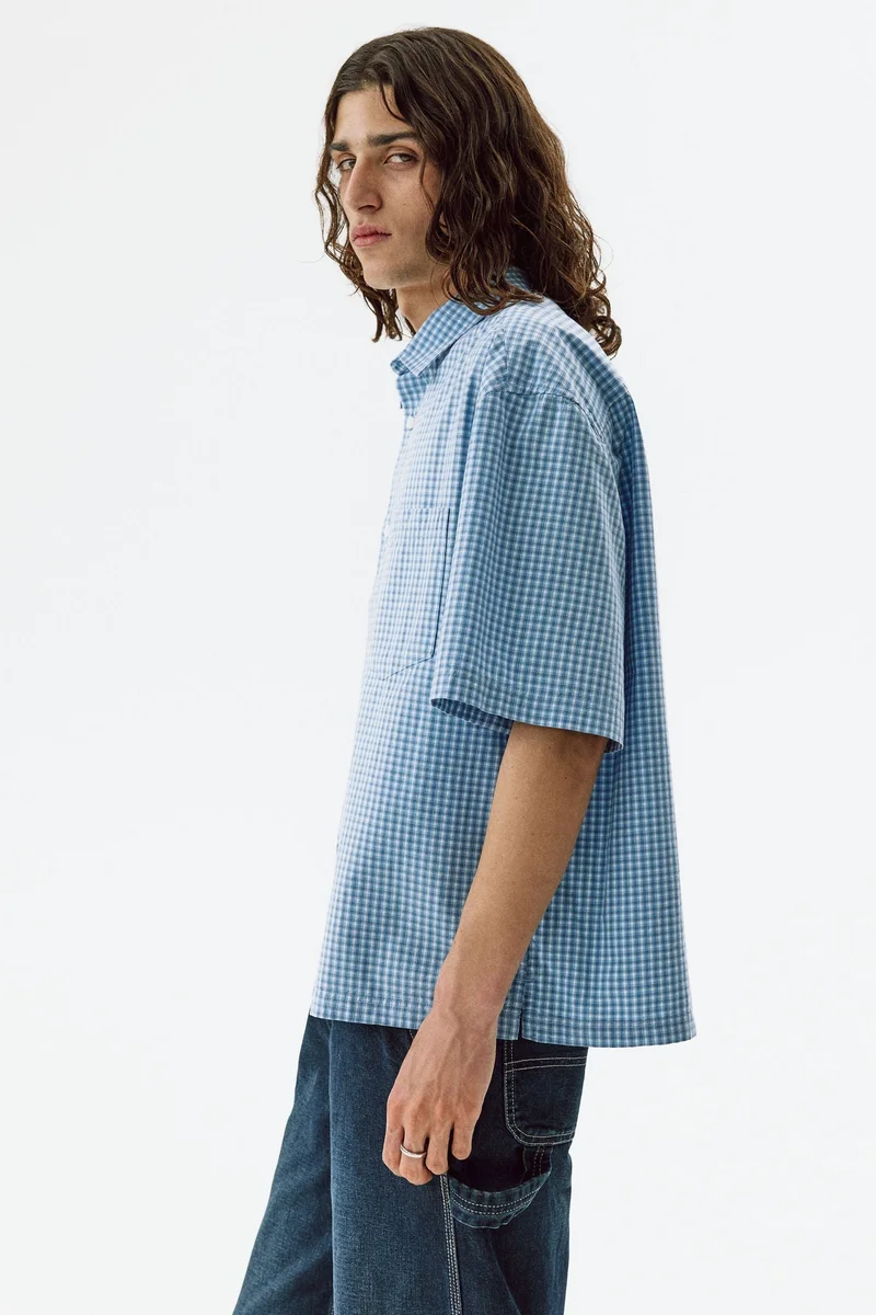 H&M  Relaxed Fit Cotton shirt for Men | Best Price UAE
