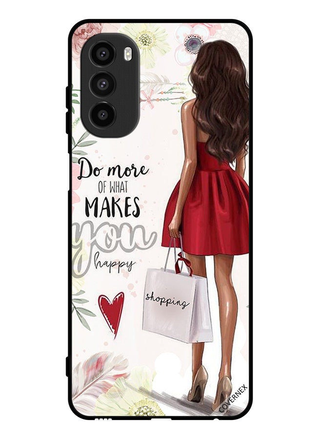 Covernex Protective Case Cover For Motorola Moto G82 Do More Of What Makes You Happy - Image 1