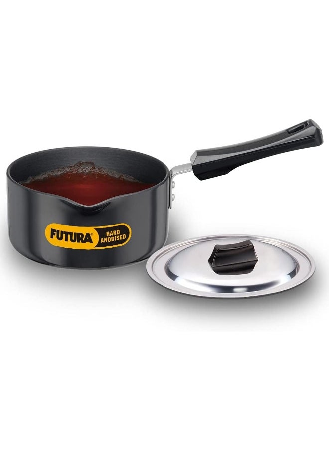 Hawkins - Hawkins Futura Hard Anodised Saucepan 1.5L, 16 cm, 3.25 mm with SS Lid - Image 1