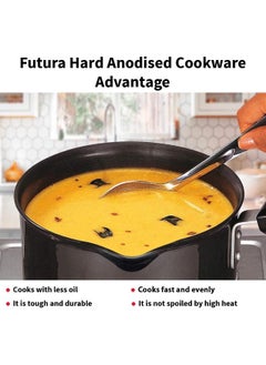Hawkins Hawkins Futura Hard Anodised Saucepan 1.5L, 16 cm, 3.25 mm with SS Lid  - Image 4