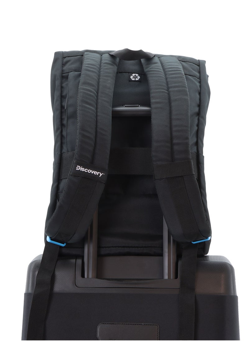 Discovery ICON Roll Top 15L Backpack Black, Durable Lightweight Multi Compartment Travel Bag, Padded Laptop/Tablet Pocket RFID, Adjustable Strap With Luggage Fix Strap, Men Women School Outdoor - pzsku/Z618702EACFD280F9E4F8Z/45/_/1721995214/39980eb7-3c94-4af8-a260-512c3794c818