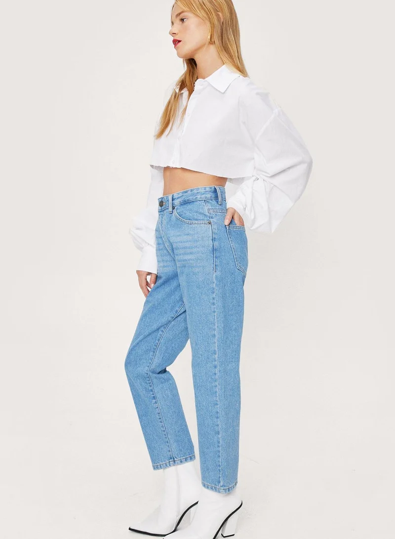 NASTY GAL High Waist Mom Jeans