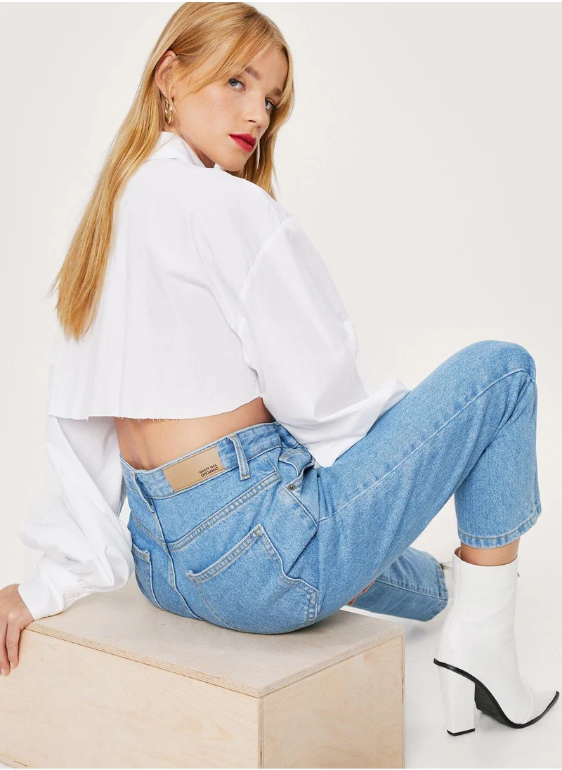 NASTY GAL High Waist Mom Jeans