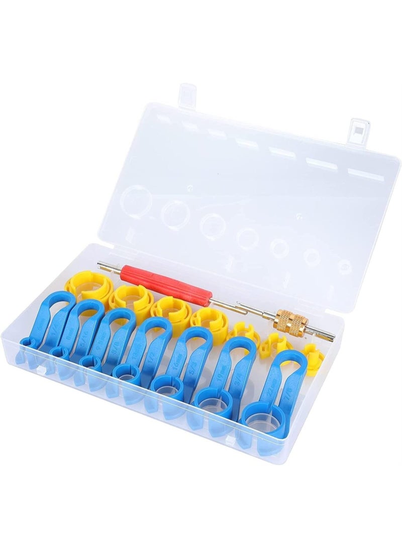 Generic Fuel Line Disconnect Removal Tool Set, 1/4 5/16 3/8 1/2 5/8 3/4 7/8 Inch Master Quick Disconnect Tool Kit for Automotive?AC Fuel Line and Transmission Oil Cooler Line  - Image 1