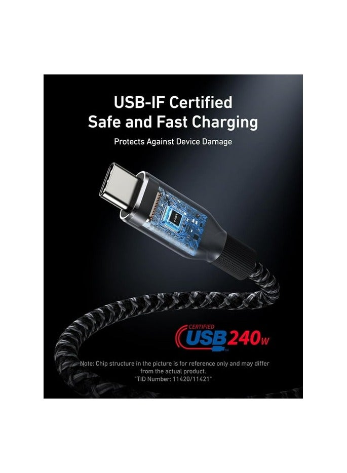 Ankey Anker Prime Usb-C to Usb-C Nylon 6ft 240W Black - Image 2