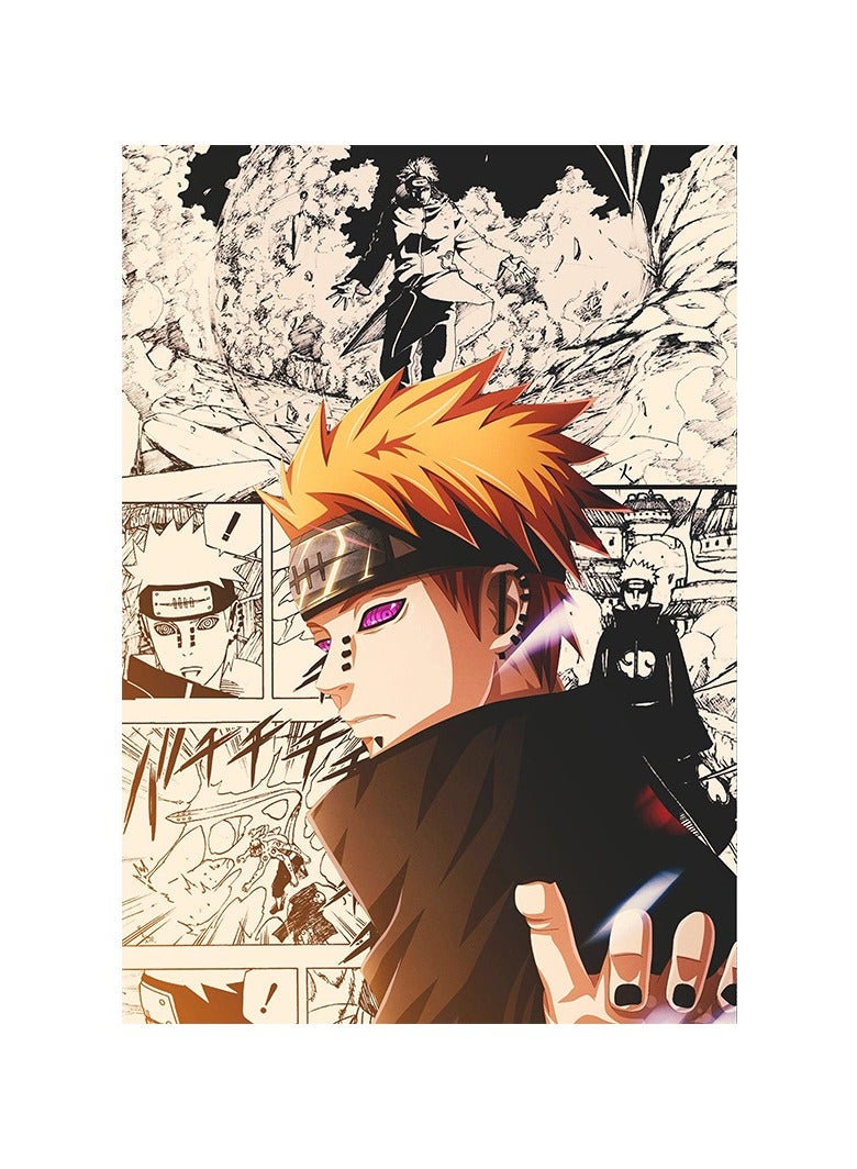 مجموعة ملصقات أنمي مكونة من 5 قطع، طباعة فن الجدار بحجم 21x30 سم، ملصق أنمي لطيف لزينة غرفة النوم والسكن الجامعي. - Image 5