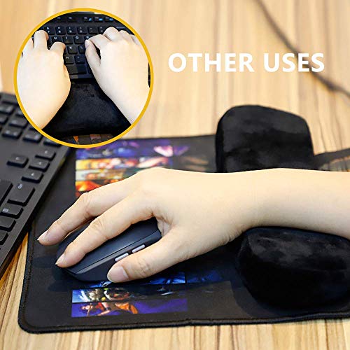 traderplus 2 Pcs Memory Foam Chair Armrest Pads Cushion Cover Elbow Pillow for Forearm Pressure Relief - Image 5