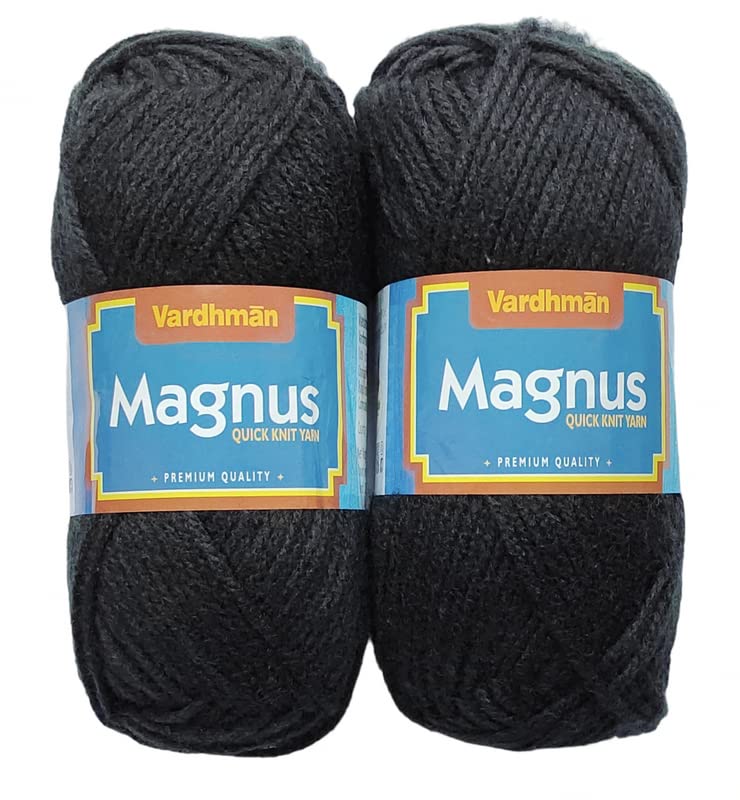 KYSS Vardhman Magnus Wool 400 gm Thick Yarn 1 Ball 100 gram Each Best Used with Knitting Needles Crochet Needles Wool Yarn for Knitting Dyed Shade no15 - Image 1