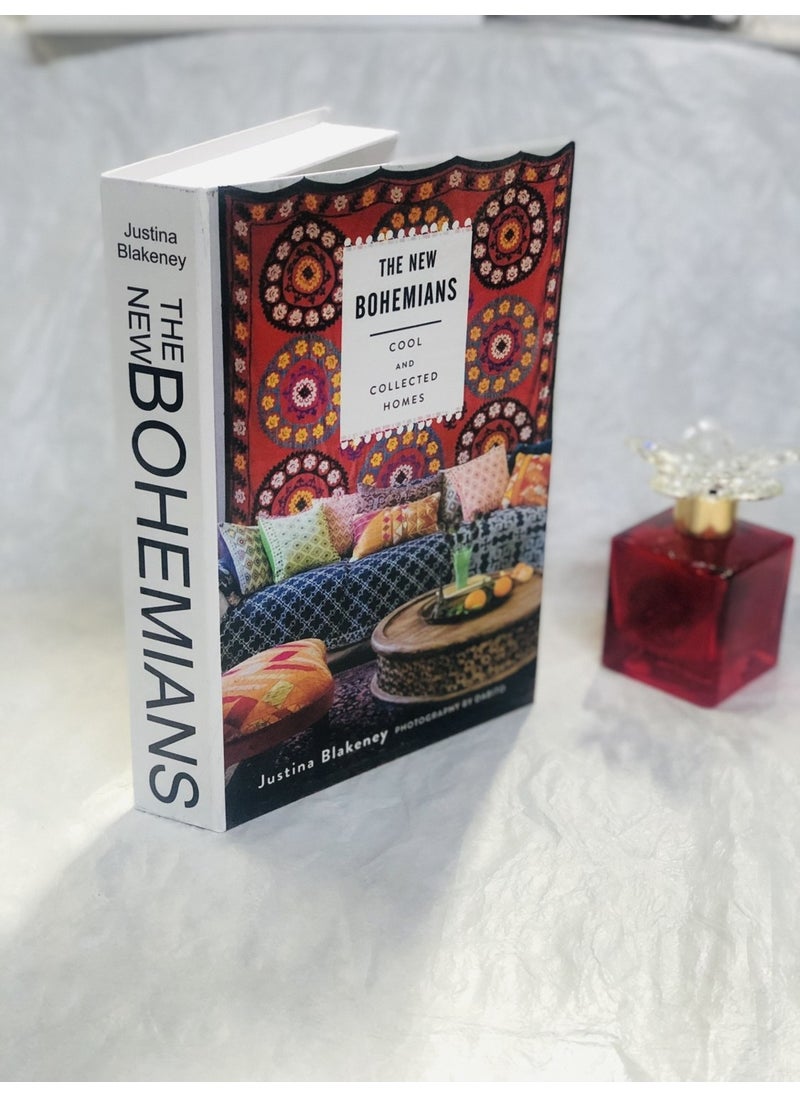 Knittingtr - Decorative Box, Openable Hard Cardboard Decorative Book Box, Bohemians Book Box - Image 1