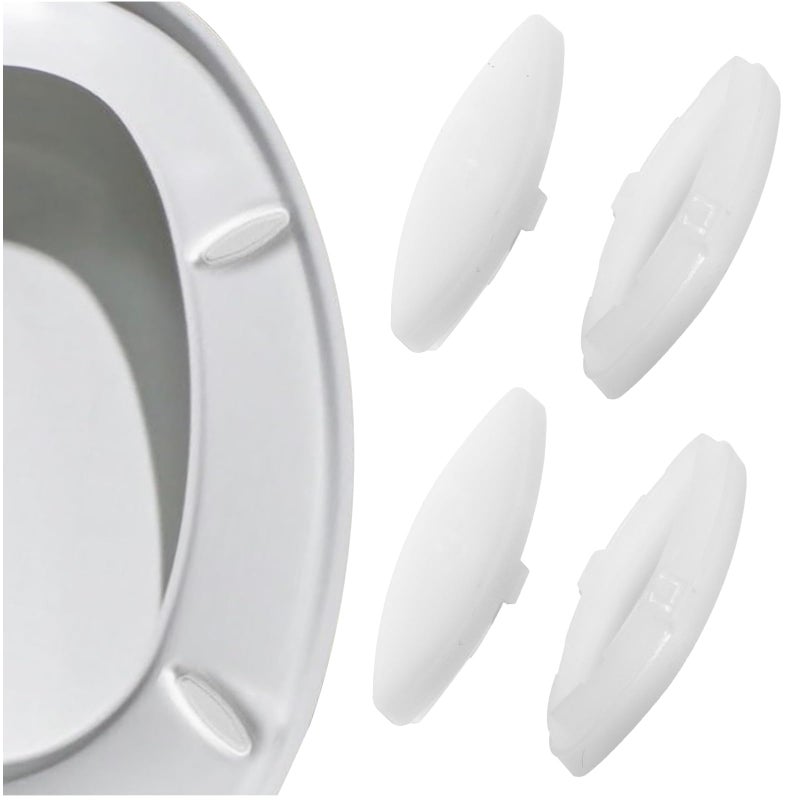 NUTLET 4Pcs Toilet Seat Bumpers, Rubber Toilet Seat Bumper for Kohler 1133070 1236365 Toilet Replacement Parts, Suitable for Families, Hotels, Hospitals, School Toilet Seats - Image 1