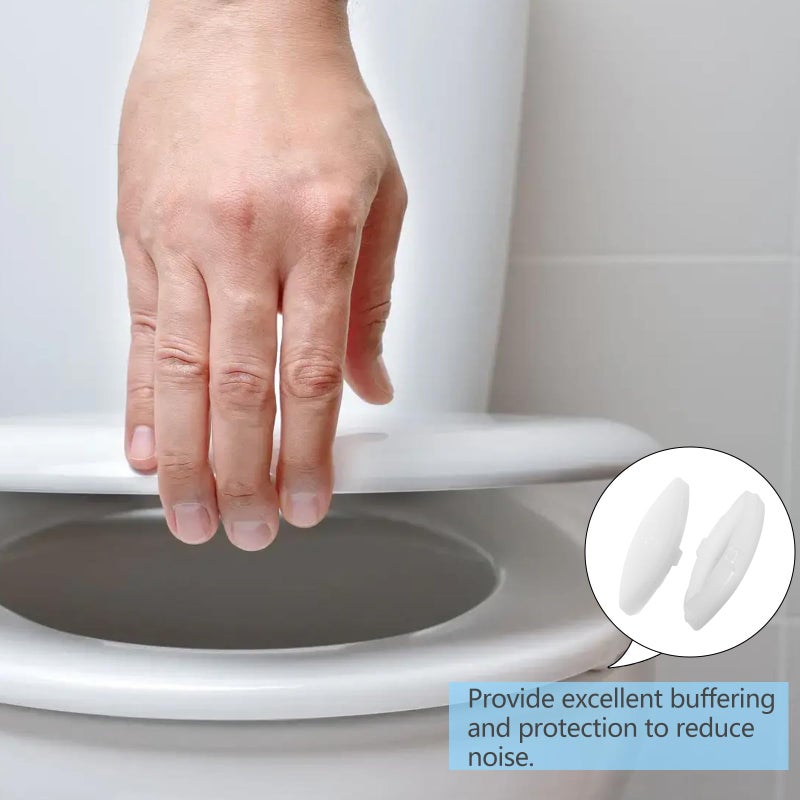 NUTLET 4Pcs Toilet Seat Bumpers, Rubber Toilet Seat Bumper for Kohler 1133070 1236365 Toilet Replacement Parts, Suitable for Families, Hotels, Hospitals, School Toilet Seats - Image 2