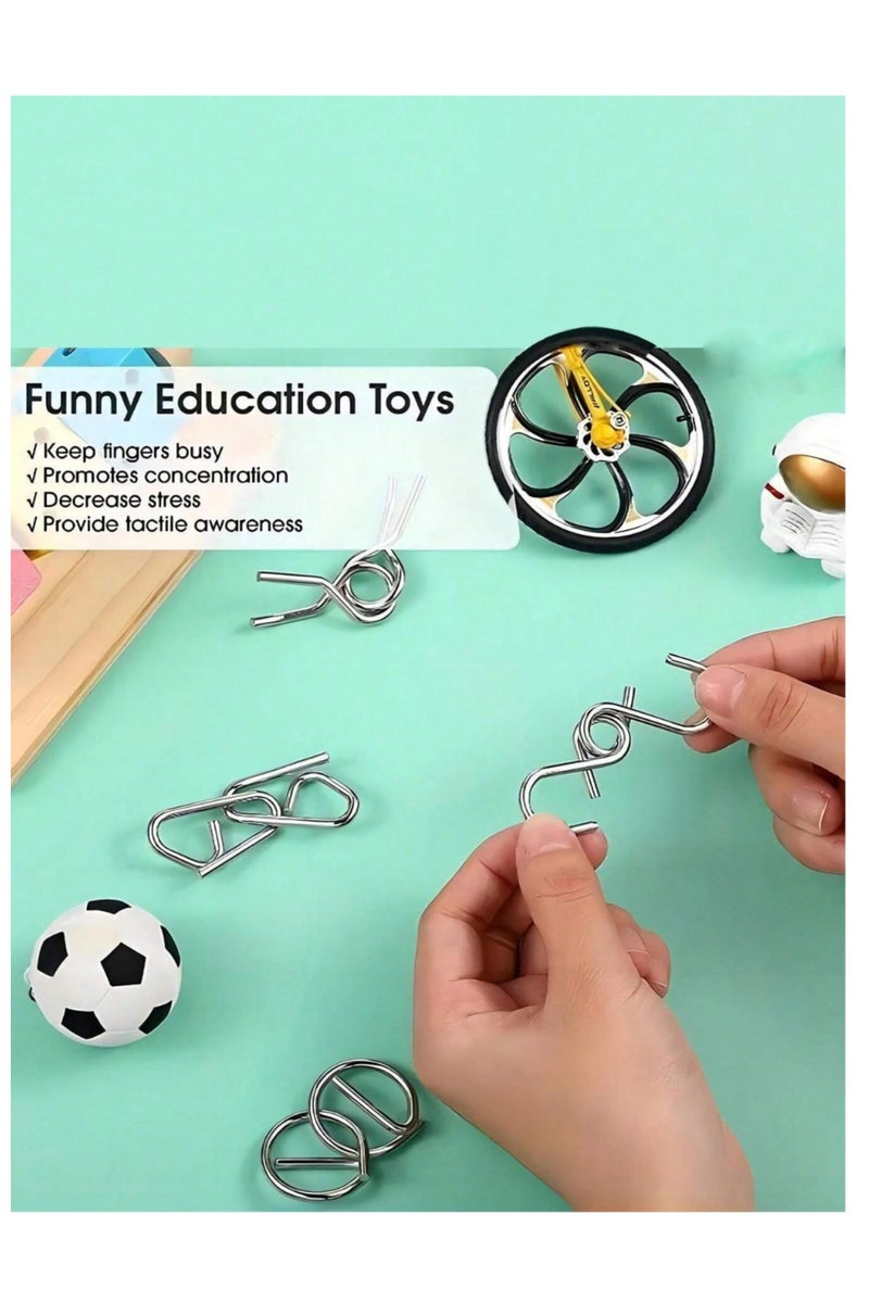 لعبة فك الاسلاك المعدنية ، لعبة فك الغاز ، العاب الغاز ، العاب فك الاشكال المعدنية ، لعبة فك الحدايد ، العاب فك الحديد عن بعض ، العاب افكار و تفكير و تسلية ، العاب تركيز و ذكا ، العاب احجية الفك و التركيب ، لعبة فك المعدن ، لعبه لغز احجيه  ، احاجي الألغاز ، العاب لغز فك الحدايد عن بعض و من ثم تركيبها ، العاب تحدي تناسب الكبار ، لعبة كبار مسلية ، العاب للبالغين للمناسبات و الفعاليات ، العاب تفك الحديدة و تركبها ، لعبة مميزة و مسليه للأذكياء ، الغاز اذكياء فك و تجميع ، لغز للذكي ، لعبة تناسب ان تكون هدية و بالإمكان استخدامها كهدية - لون وردي - Image 3