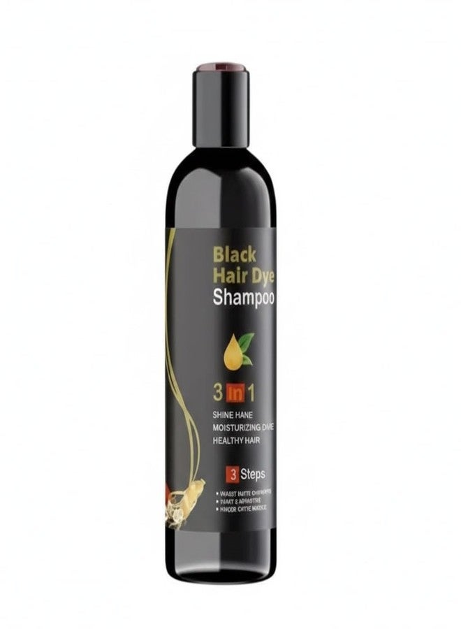 NEW 3 in 1 Hair Dye Instant Black Hair Shampoo for Women & Men, 100ML - (Pack of 2) - Image 2