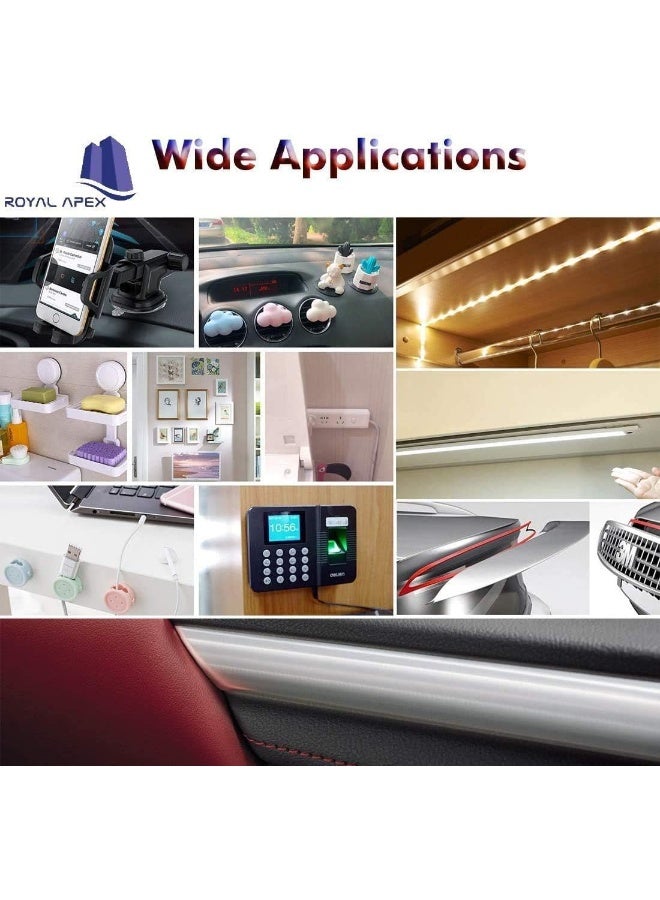 Royal Apex Strong Double-Sided Sticky Clear Traceless Acrylic Transparent Adhesive Tape For Home Wall Room Office Decor Phones Pictures Household And Outdoor Mounting 18Mm X 50 M - Image 5