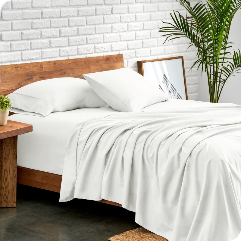 Bare Home King Sheet Set - Luxury 1800 Ultra-Soft Microfiber King Bed Sheets - Double Brushed - Deep Pockets - Easy Fit - 4 Piece Set - Bedding Sheets & Pillowcases (King, Cream) - Image 2