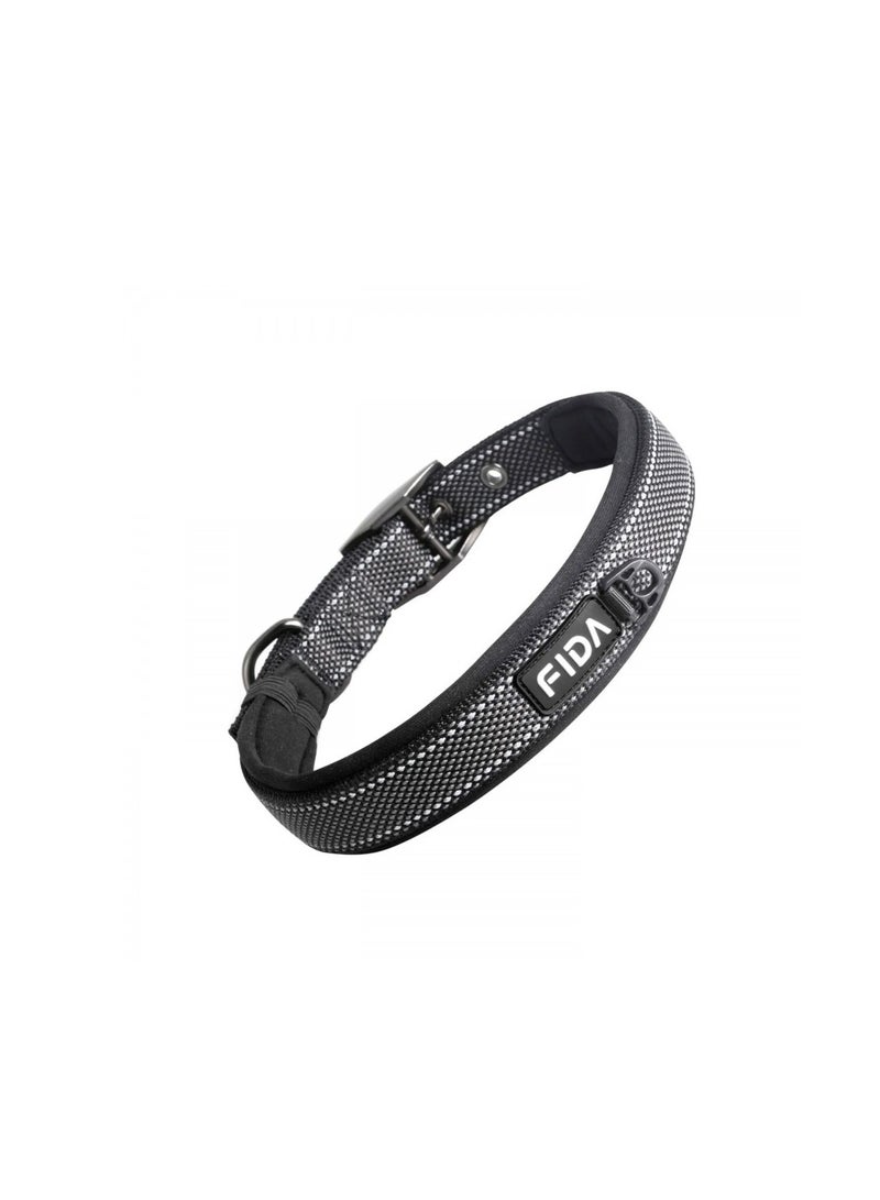 Fida Dog Collar Heavy Duty - Black - L