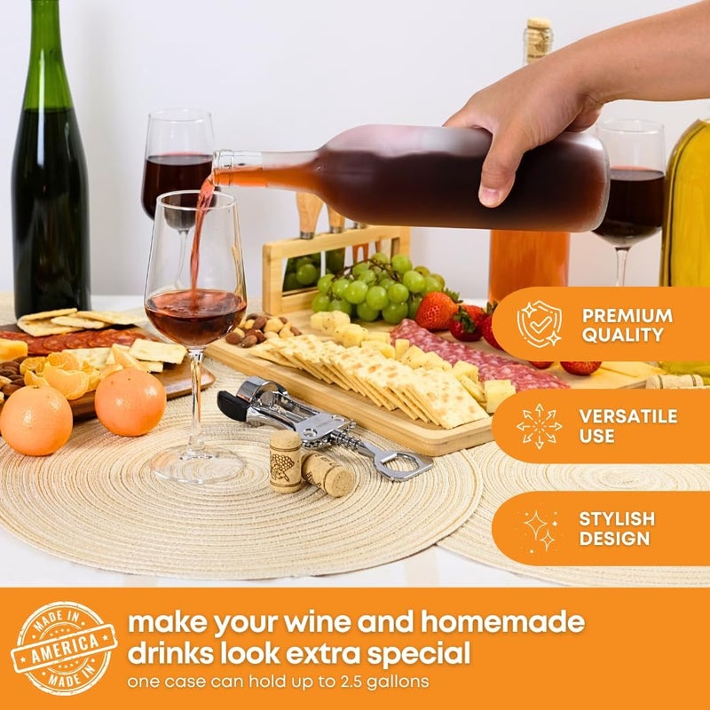 FastRack 750ml Clear, W5 Wine Bottles Screw TOP with 12 Plastic Caps - Image 4