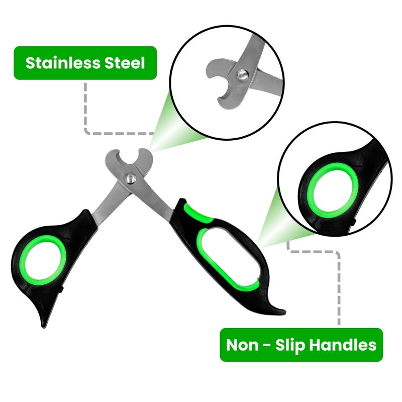 Buraq Pets Professional Dog Nail Cutter Scissor Trim Pet's Nails with Precision & Ease, Durable, Safe, Ergonomic Design for Cats, Dogs, and Other Small Animals (Dog Nail Cutter Scissor) - Image 4