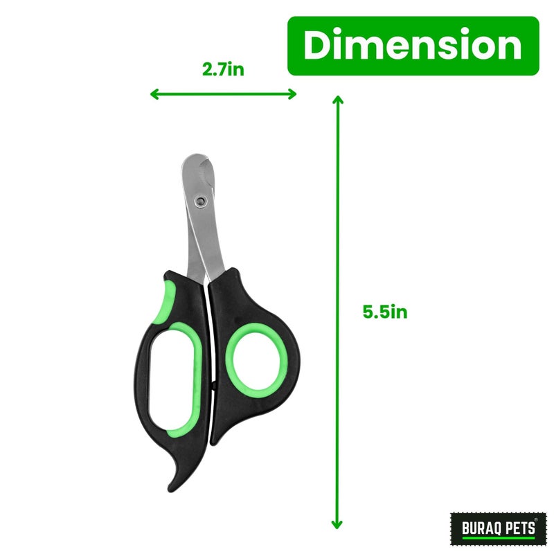 Buraq Pets Professional Dog Nail Cutter Scissor Trim Pet's Nails with Precision & Ease, Durable, Safe, Ergonomic Design for Cats, Dogs, and Other Small Animals (Dog Nail Cutter Scissor) - Image 2