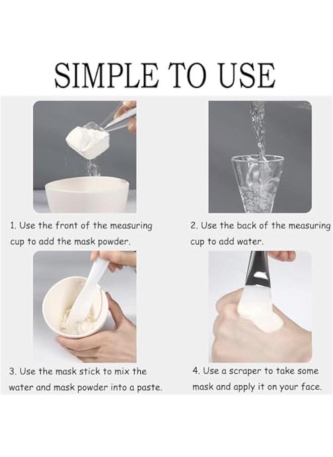 HOOKOR 5 PCS-Silicone Face Mask Mixing Bowl Set, DIY Facemask Mixing Tool Kit with Silicone Mask Bowl, Facial Mask Brush, Bowl Stick Spatula, Face Mask Applicator, Measuring Cup  - Image 5