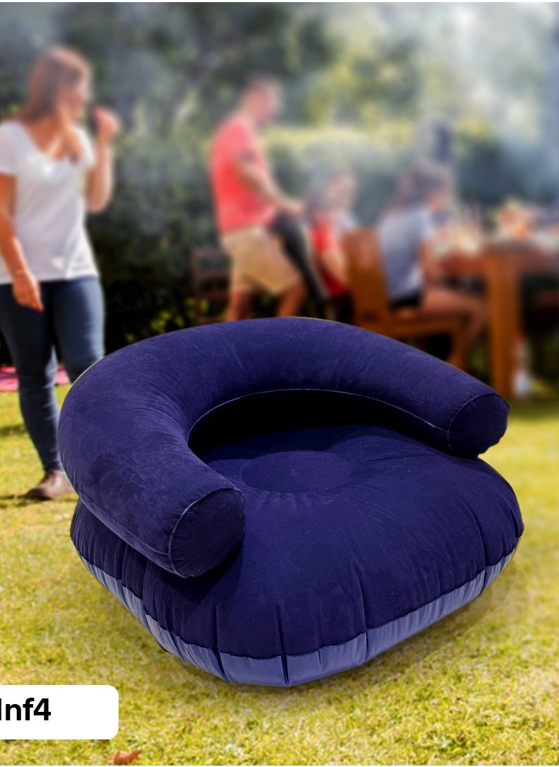 Living Inflatable Relaxation Chair Navy Blue  - Image 2