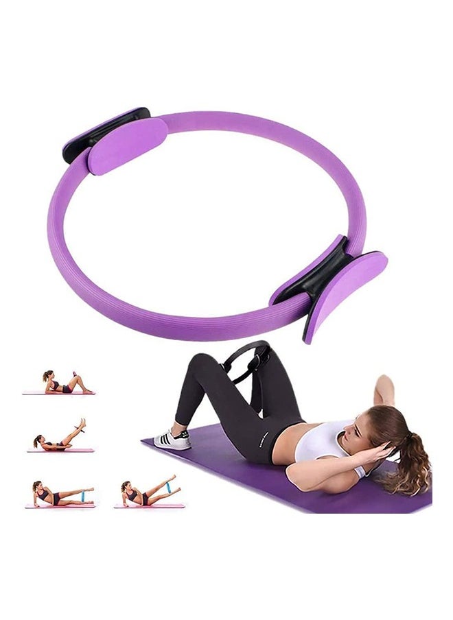 Beauenty Sports Fitness Pilates Circle Yoga Ring For Women 38X38cm Purple  - Image 2
