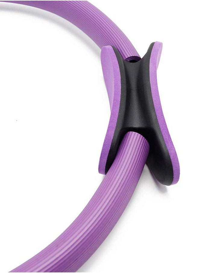 Beauenty Sports Fitness Pilates Circle Yoga Ring For Women 38X38cm Purple  - Image 4