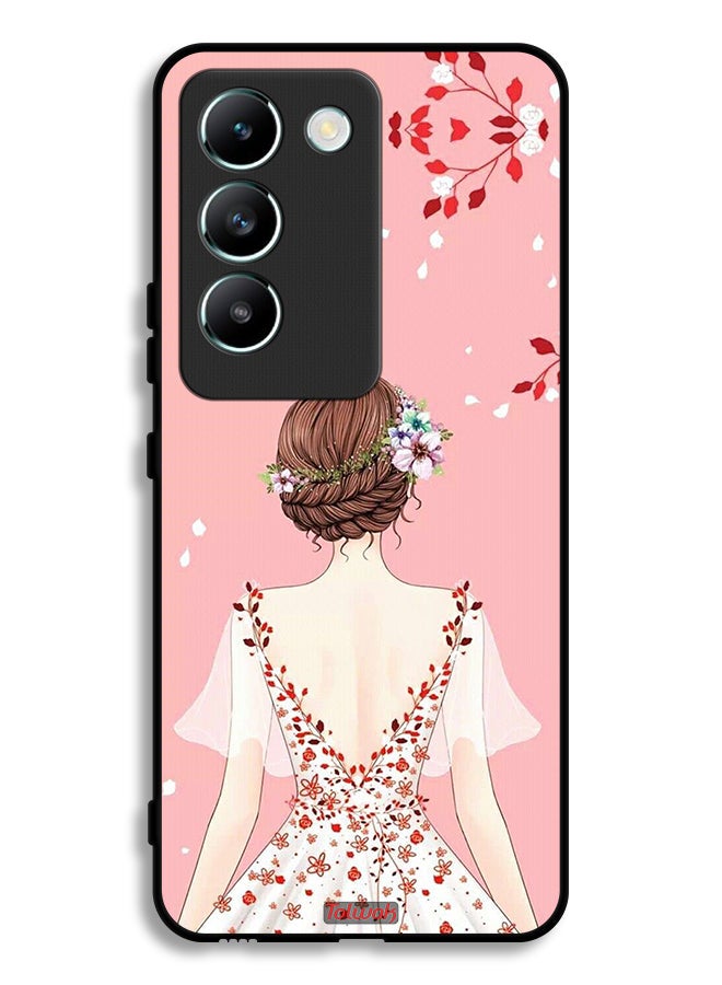 Tolwak Vivo Y100 4G Protective Case Cover Standing Girl Art - Image 1