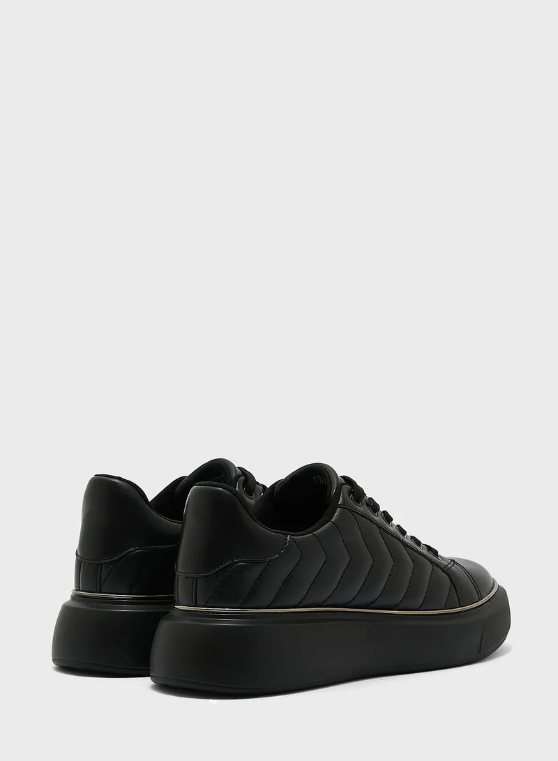 Ginger Quilted Metallic Trim Sneaker