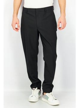 THE KOOPLES Men Regular Fit Solid Suit Pants, Black  - Image 1
