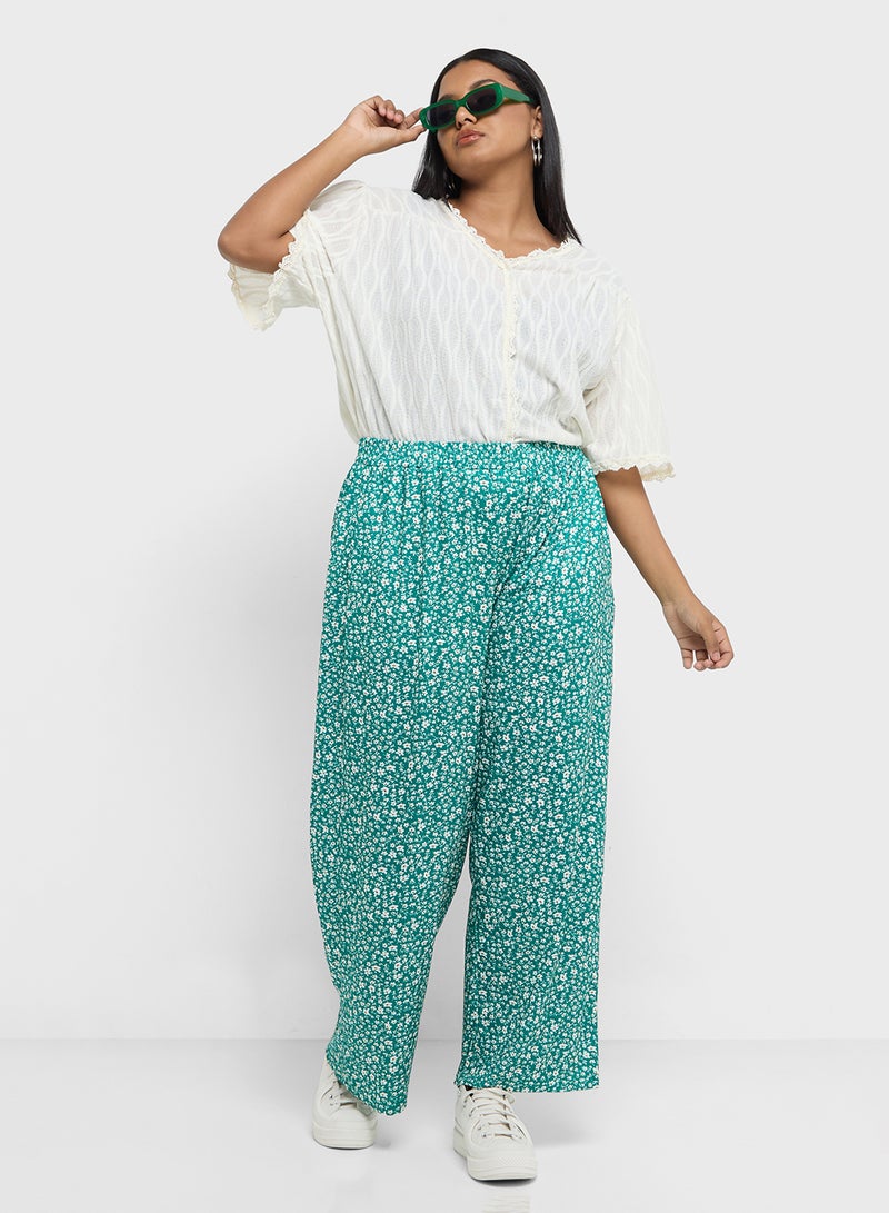 Ginger Plus Lace Trim V Neck Blouse - Image 4