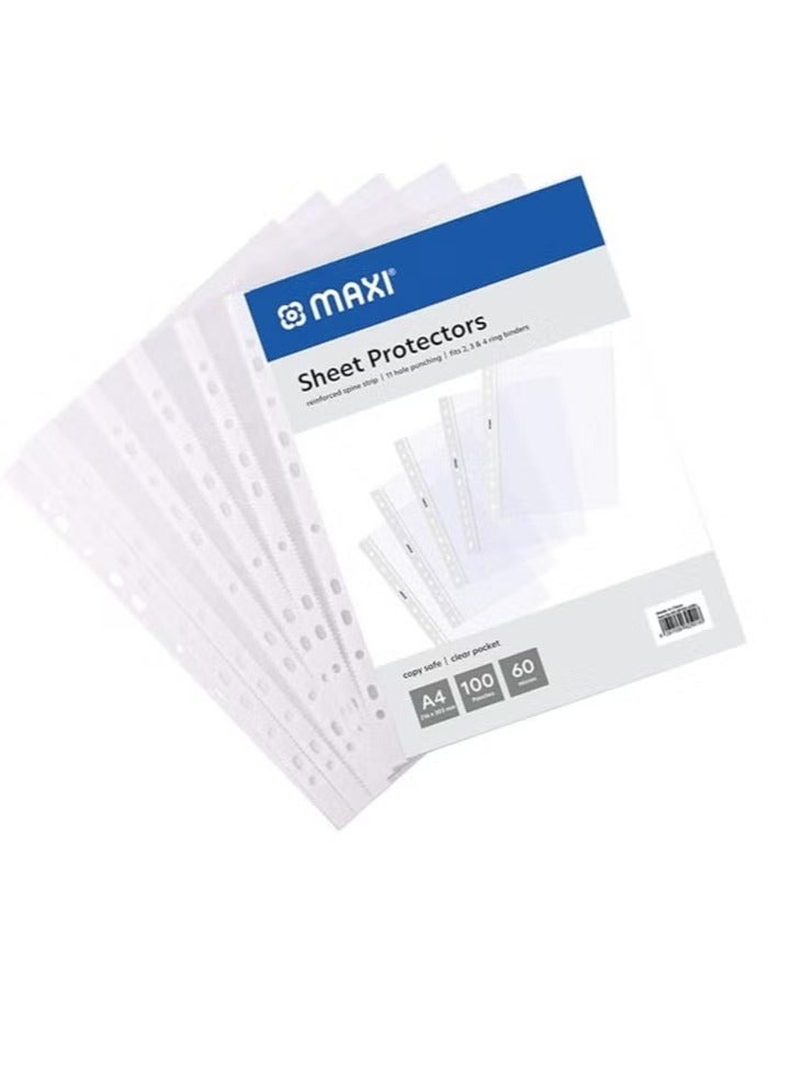Maxi 100-Piece Sheet Protector Set Clear - Image 3