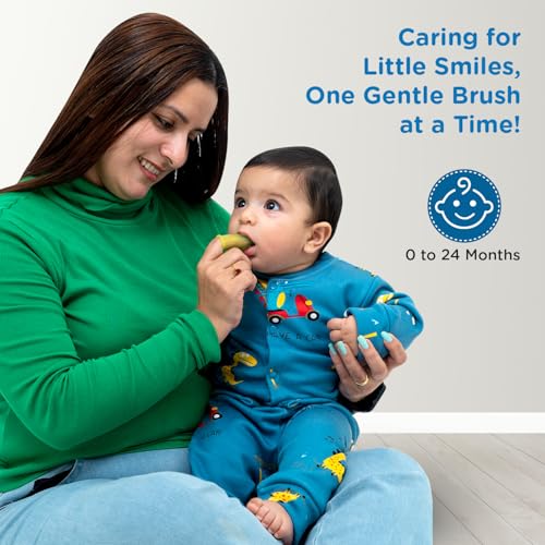 Mee Mee Unqiue Baby Silicone Finger Brush with Super Soft Bristles and Storage Case for Easy Teeth/Gum Cleaning of Kids/Babies(Green). - Image 2